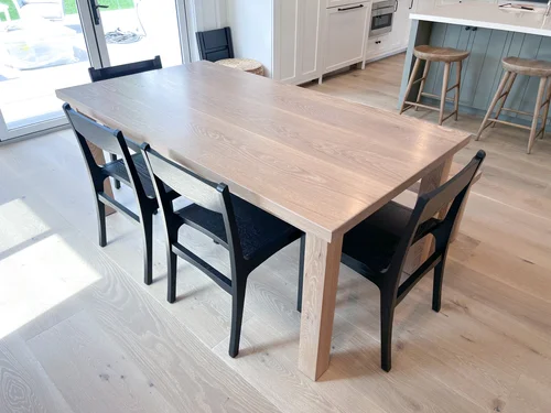 rectangular table with chairs
