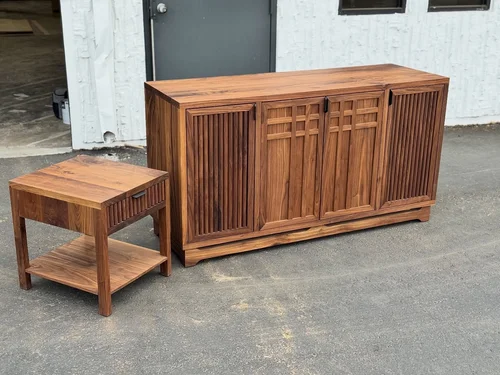 credenza and side table