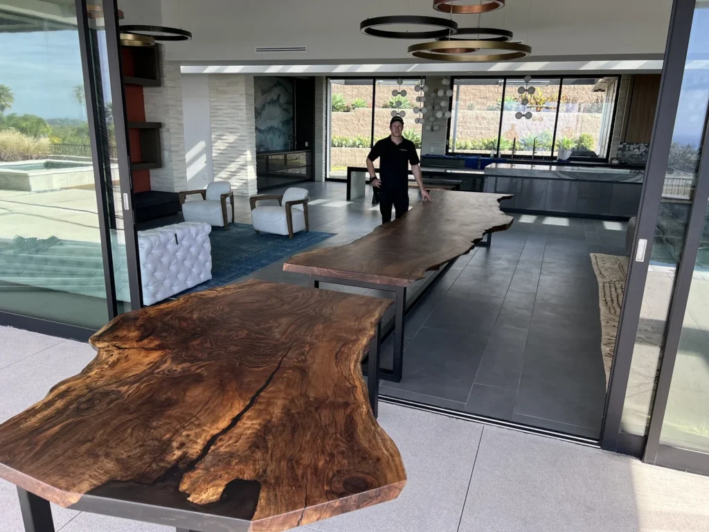 live edge commissioned table